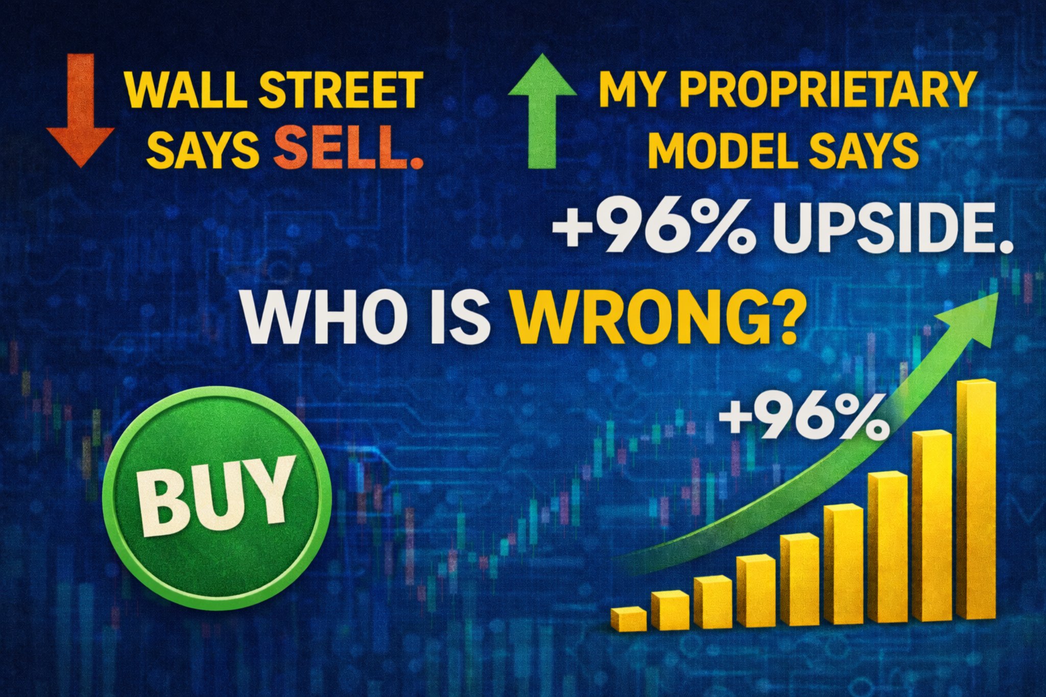 Wall Street Says Sell. My Proprietary Model Says +96% Upside.